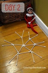 Elf on a shelf snowflake