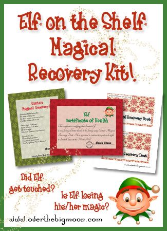 Elf on the Shelf Magical Recovery Kit – in case he gets touched and starts losin