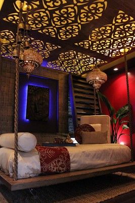 Exotic Moroccan Floating Bed Retreat….soooo sexy!