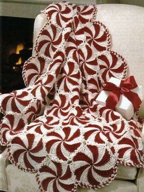 FREE PATTERN for Peppermint Candy Afghan!