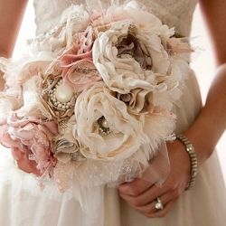 Fabric bouquets are not only beautiful, but will be timeless keepsakes that last