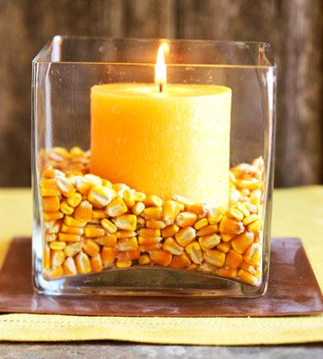 Fall centerpieces or candle displays