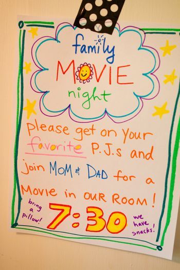 Family Movie Night invite