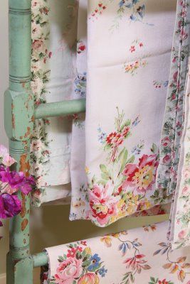 Floral vintage linens