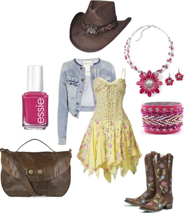 Flower Power Cowgirl, created by cowgirlicing on Polyvore