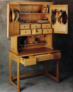 Fly Tying Bench ~ amazing work by artist Roberto Lavadie.
