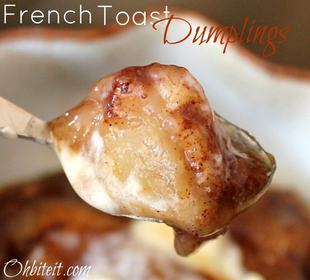 French Toast Dumplings made out of Grands biscuits!