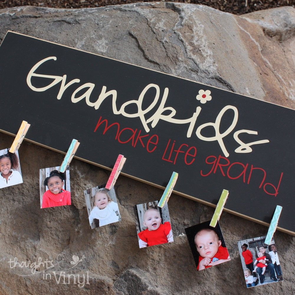 Grandkids Picture Board – Grandparents Day. This would be good for my dad that l