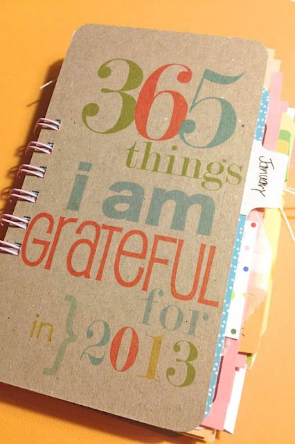 Grateful journal for the whole year