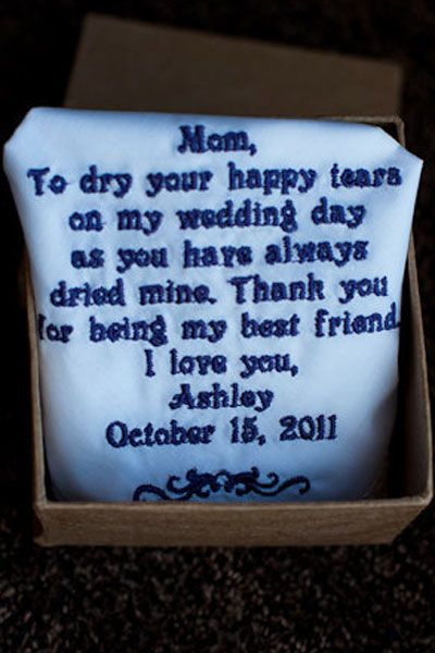 Great gift for mother of the bride.