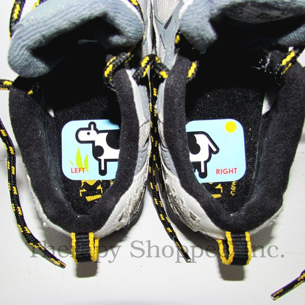 Great idea to teach toddlers to put their shoes on the correct feet.