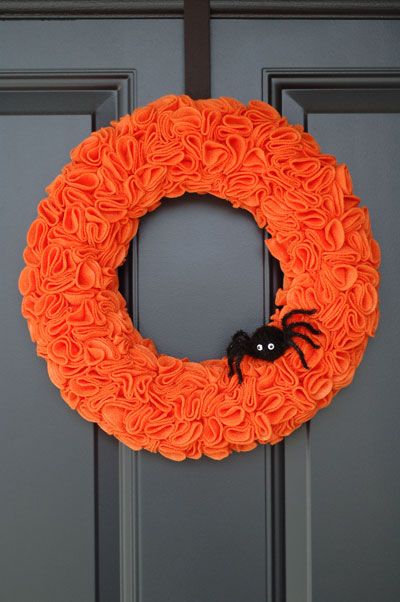 Halloween Felt Wreath