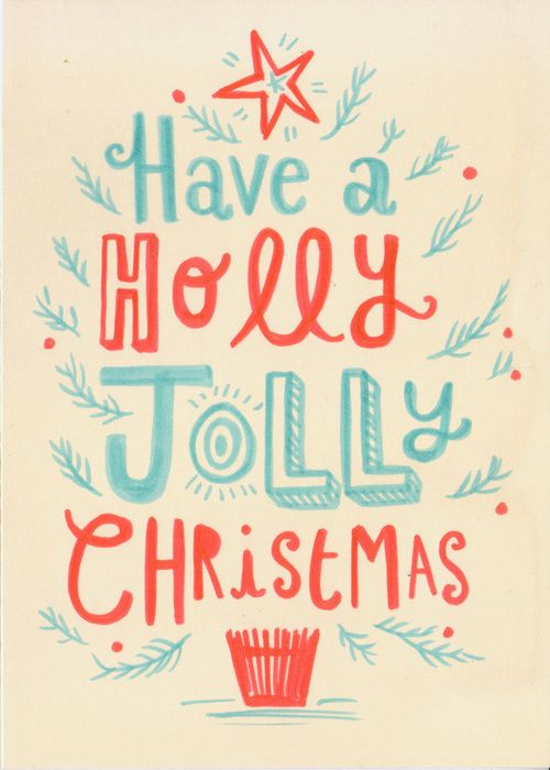 Hand lettered Christmas cards on Behance