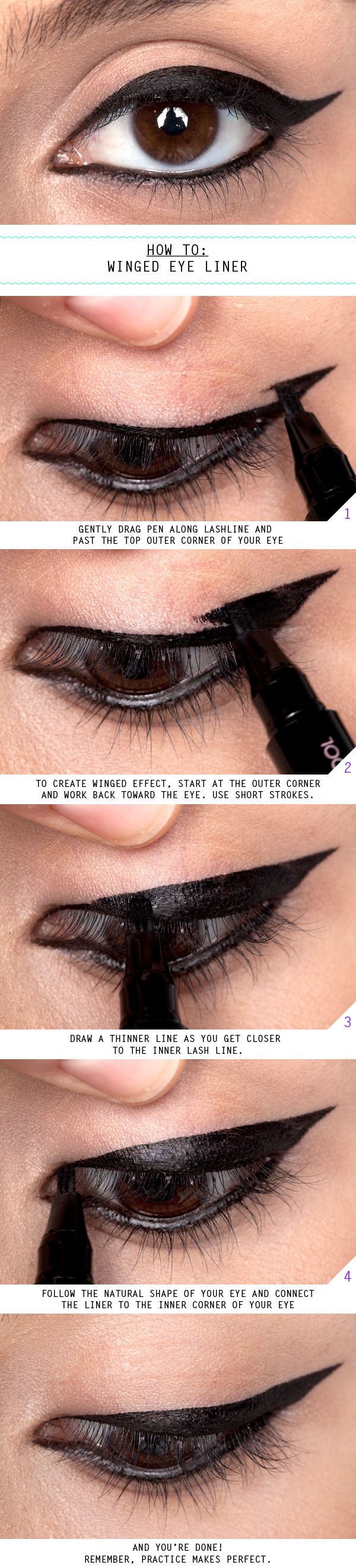 How To: Winged Eye Liner