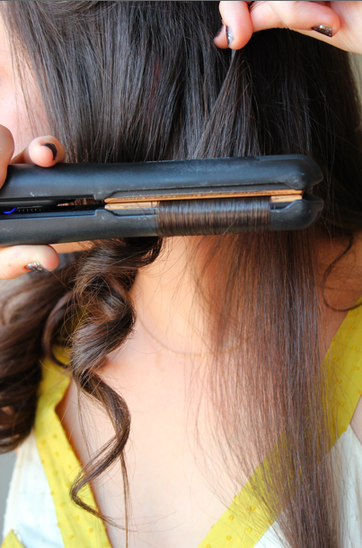 How to curl hair with a flat iron  (best curls ever).. repinning this because it