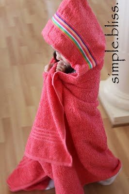 How to make a hooded towel. These are seriously the BEST baby/toddler/child towe