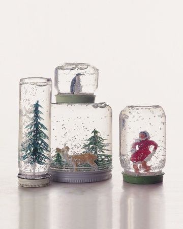 How to make your own snow globes.