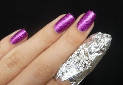 How to remove glitter nail polish
