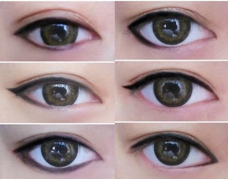 How you apply your eyeliner changes the shape/look of your eye.