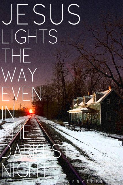 Jesus lights the way