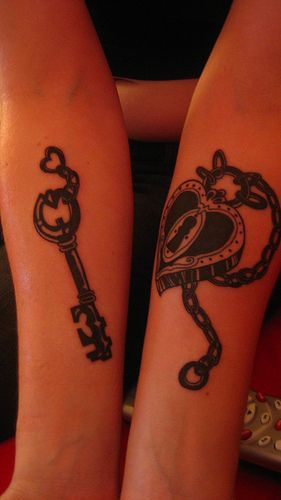 Key and Lock tattoos :)