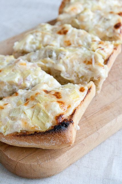 Killer Artichoke Bread…garlic bread meets artichoke dip.