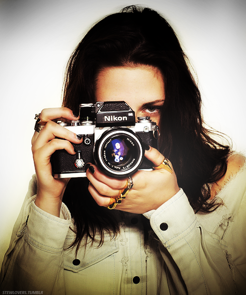 Kristen Stewart with Nikon F2 Photomic