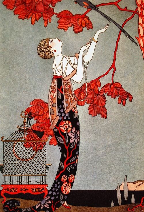 L’oiseau volage – George Barbier, 1914…beautiful