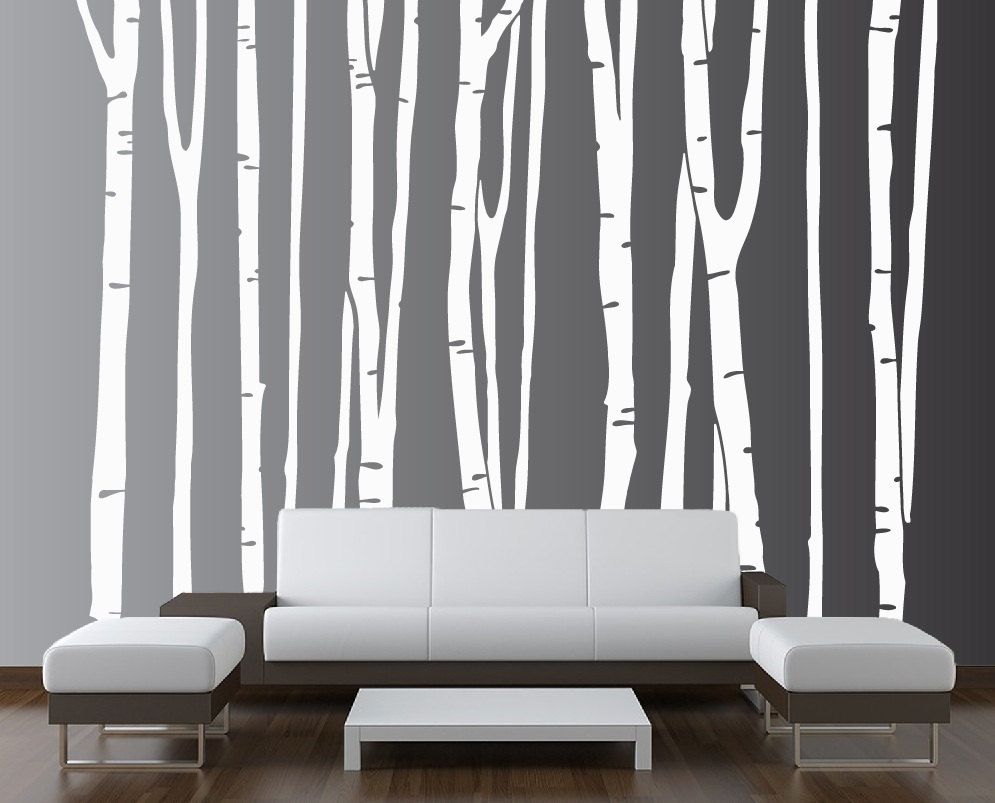 Large Wall Birch Tree Decal Forest Kids by innovativestencils, $99.99