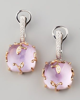 Lavender Vine Amethyst Drop Earrings by Frederic Sage