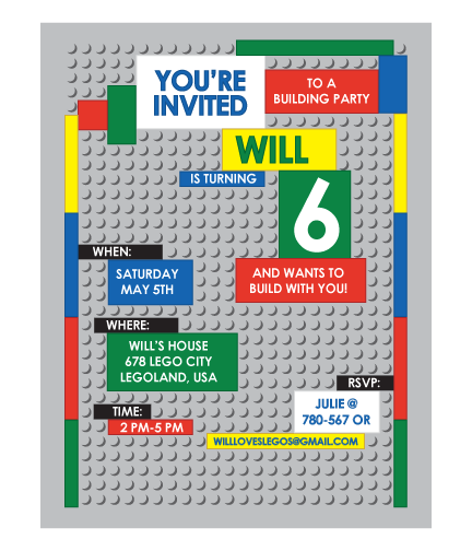 Lego invitation
