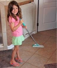 List of age appropriate chores for kids starting at age 2