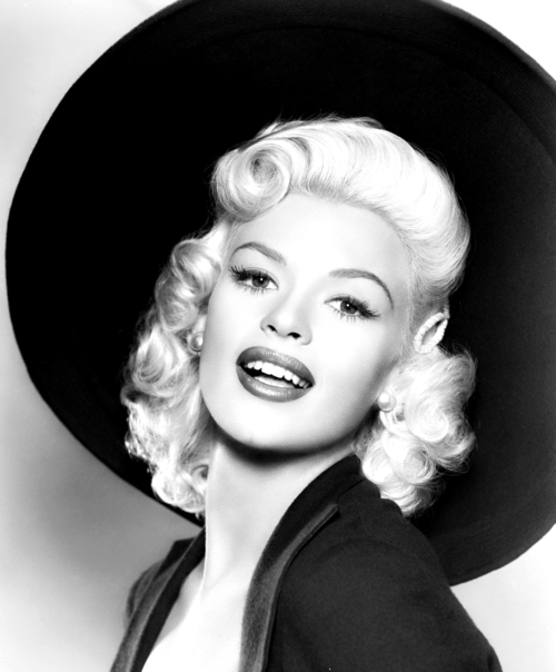 Love her hair! Jayne Mansfield in a publicity portrait for The Girl Can’t