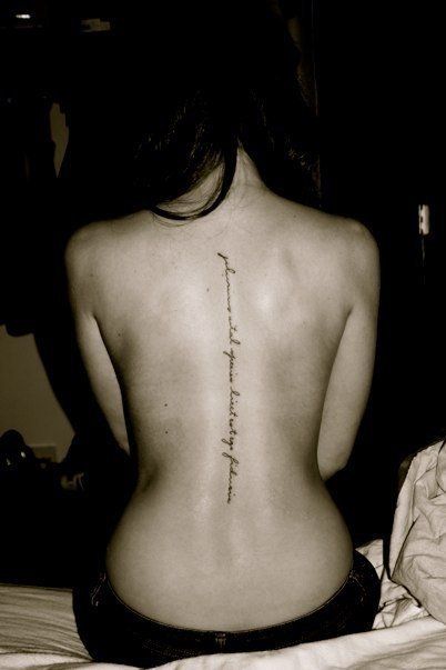 Love spine tattoos. ellerobs13
