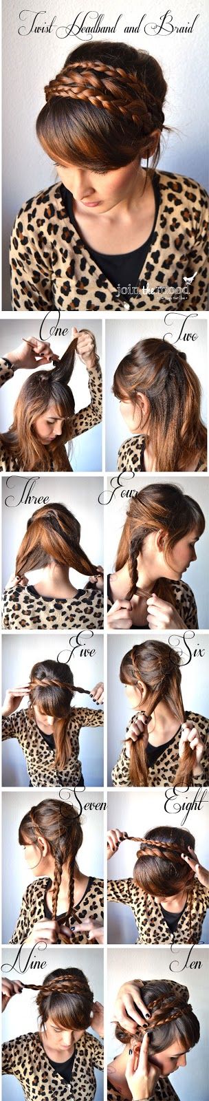 Make Wist Headband And Braid | hairstyles tutorial