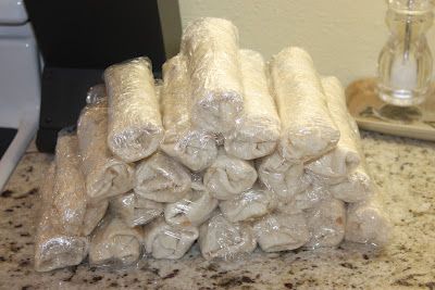 Make ahead Breakfast Burritos… Can Freeze and take out one at a time, microwav