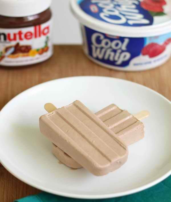 Mix together 2 cups of Cool Whip, 6 tbsp. of Nutella, 1 cup of milk. Pour into p