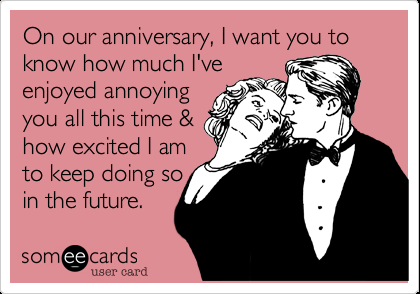 Must remember this for our next anniversary ;)