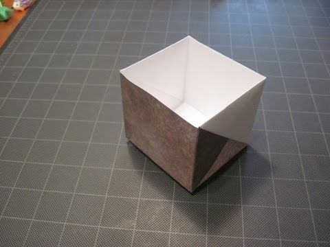 Origami box from Letter size paper
