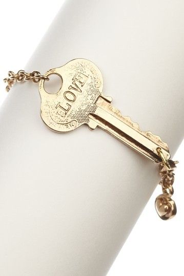 "Our first house" key turned into a memorable keepsake bracelet.  This