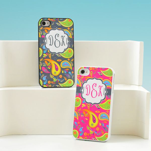 Paisley Print Personalized iPhone Case -These are really cute, getting one for m
