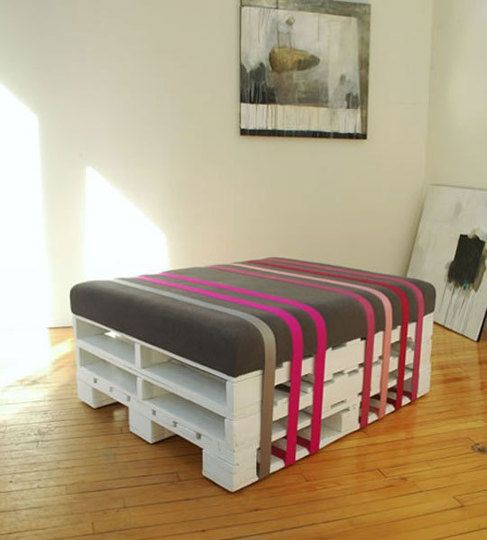 Pallet ottoman so going to try this, I am thinking of making 2 so they can be us