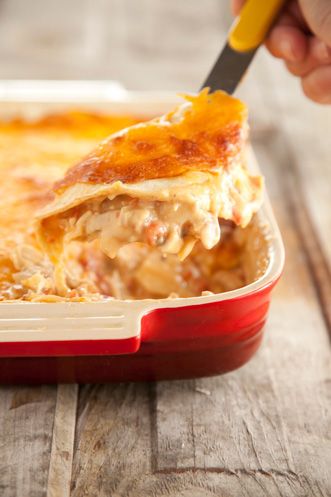 Paula Deen — Mexican Chicken Casserole. Yes, please, and oh so easy!