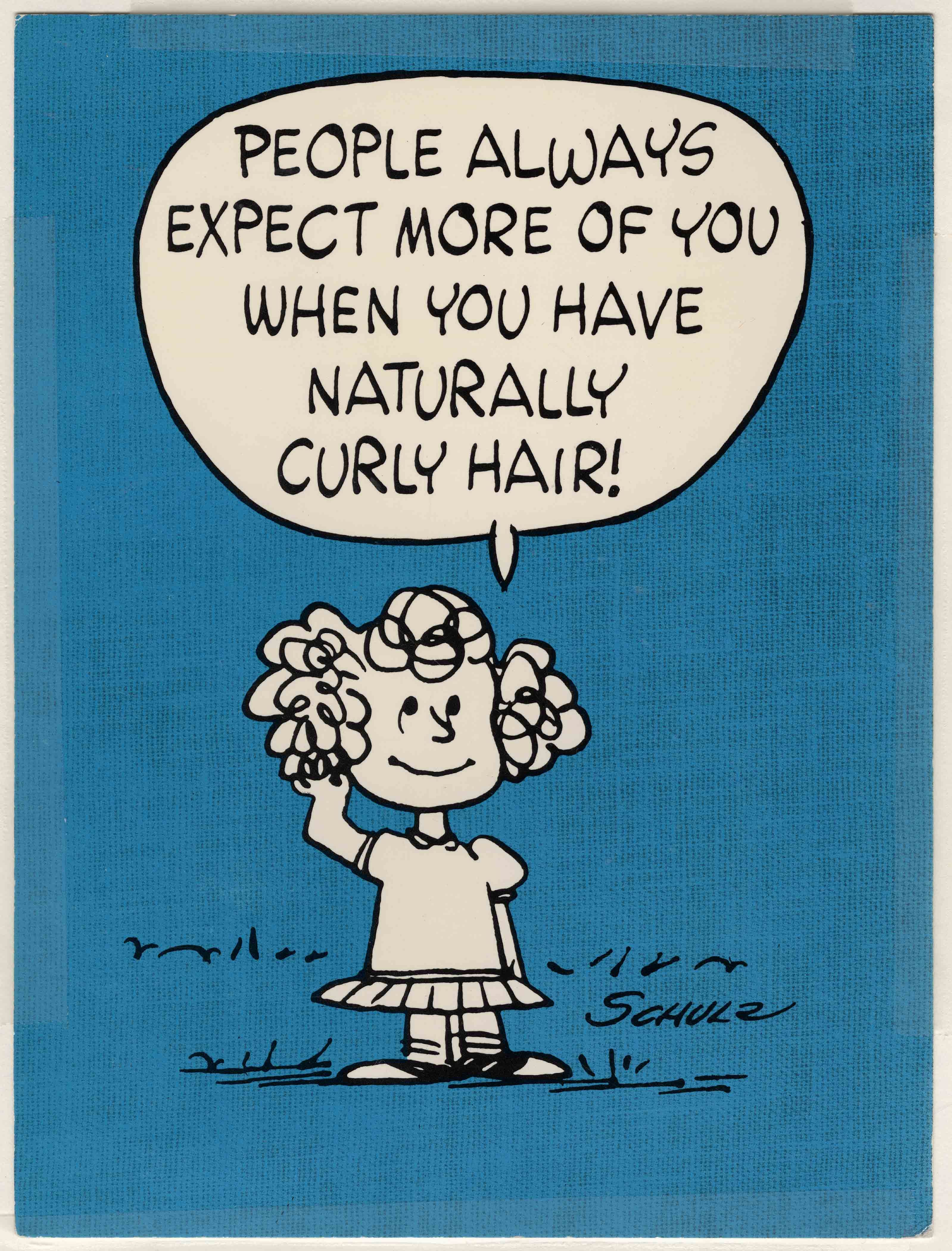 People always expect more of you when you have naturally curly hair!