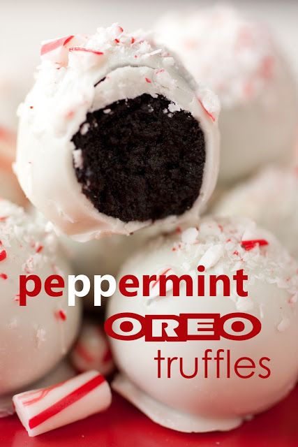 Peppermint Oreo Truffles