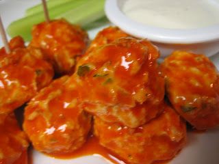Pinner said she made these Buffalo Chicken Meatballs for the Superbowl. They wer