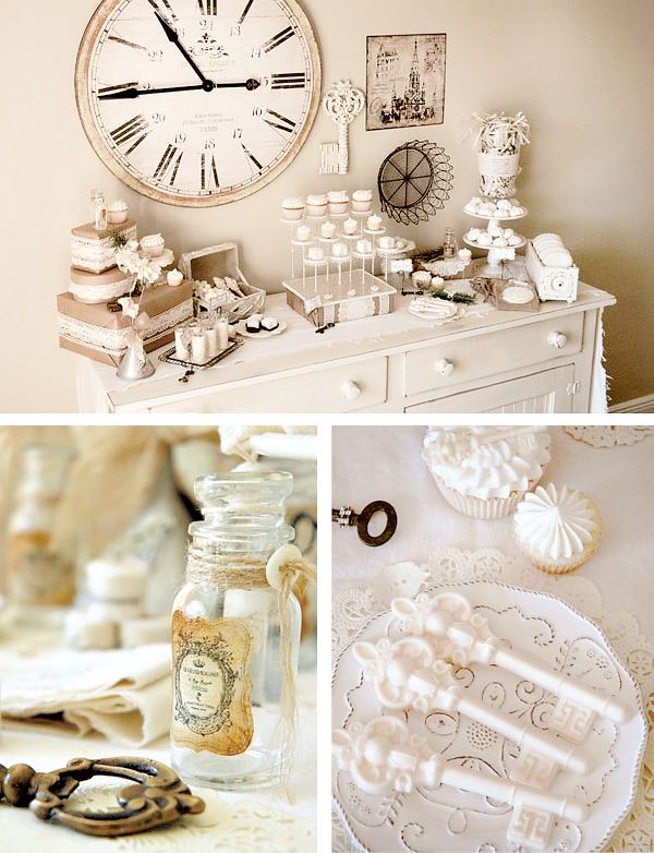 Pretty vintage theme.  Love the idea of wrapping empty boxes with plain brown pa