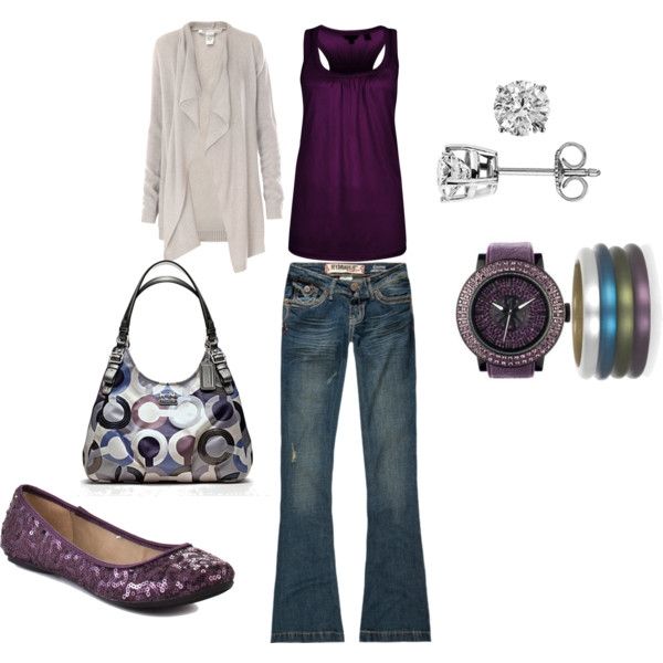 Purple with other accents….Adorable! outfits-outfits-outfits