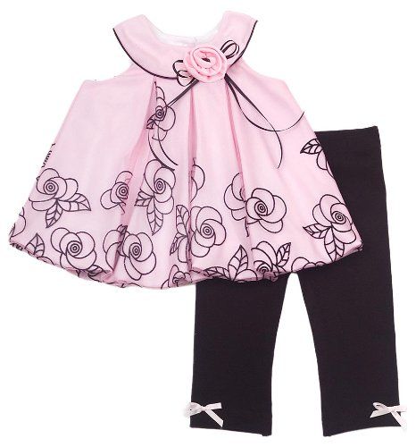 Rare Editions Baby-girls Infant Floral Flocked « Clothing Impulse