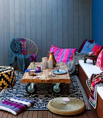 Real Living July 2012: Outdoor Winter Rooms – Gypsy Tribal moroccan. (photograph